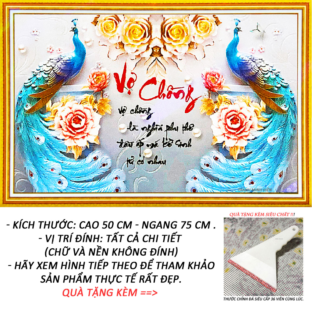 5D Diamond Painting - Happy Couple 18 - Minh Hien Painting (DIY DIAMOND)