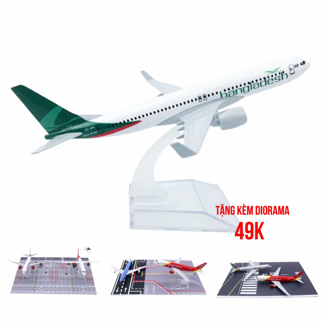 Bangladesh โบอิ้ง B777 S2-AFL 16cm MB16058 โมเดลเครื่องบินโลหะ