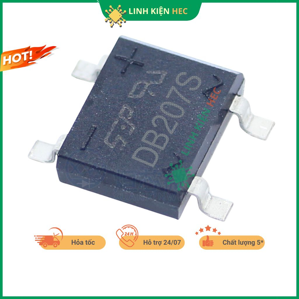 DB207S Bridge Diode 2A 1000V SOP-4 ช่วยให้คุณภาพเข้ากันได้สูง
