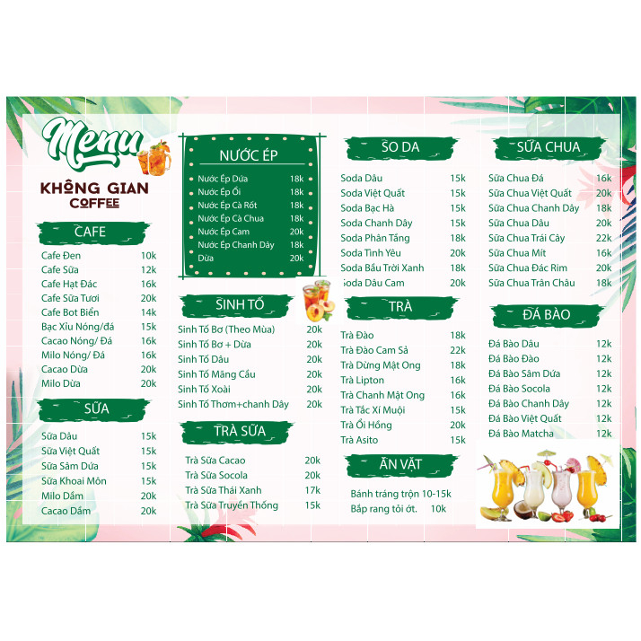 PRINT MENU A4 2 ด้าน ผลิตจากวัสดุ fomex ขนาด 5 มม. ออกแบบขออัพออน