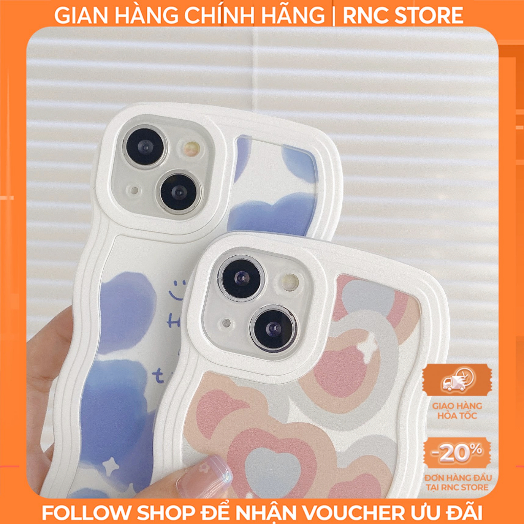 Iphone 6 Plus/X/XSM/11/12 Pro/13 PM/...เคสขอบหยักรูปหัวใจ BST1