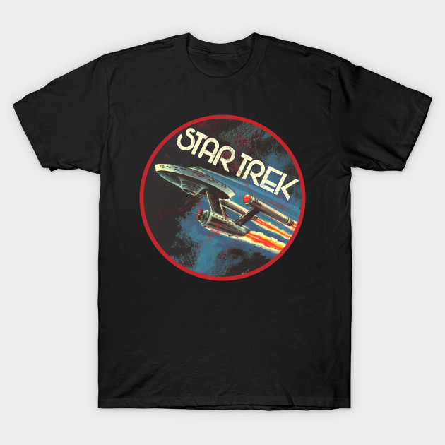 เสื ้ อยืดคลาสสิก Star Trek Enterprise Vintage TShirt