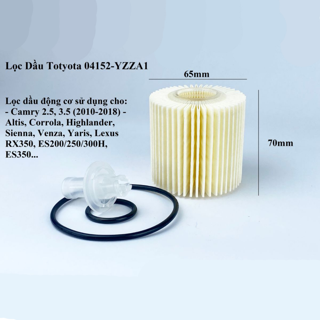 กรองน้ํามันเครื่องรถยนต์สําหรับ Camry, Altis, Corolla, Highlander, Rav4, Sienna, Yaris (04152-YZZA1)