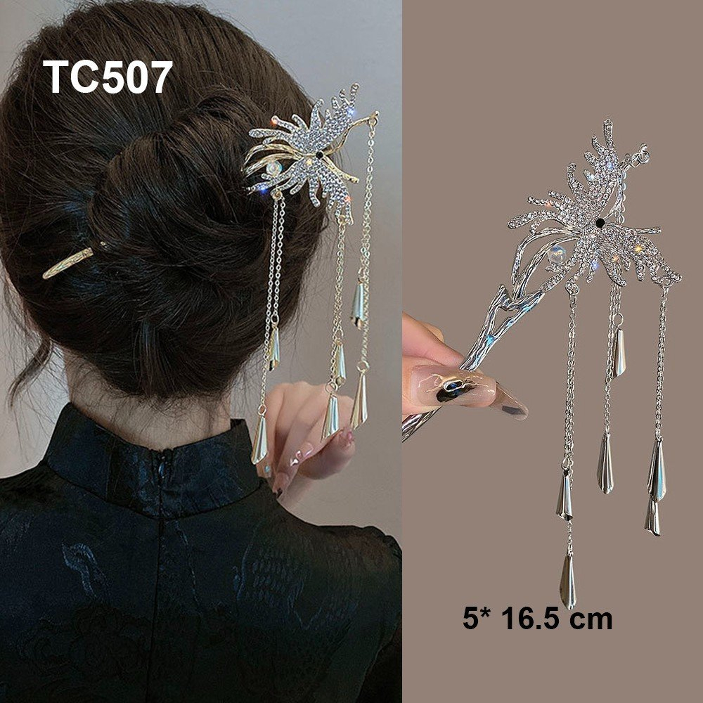 คลาสสิก Han สไตล ์ โลหะผีเสื ้ อ Hairpin สําหรับผู ้ หญิง TC507 TC500 TC508 TC510 TC512 TC513
