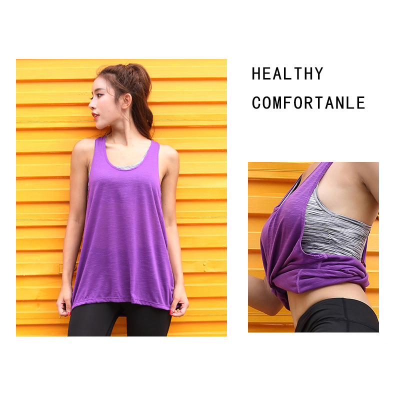 เสื้อกล้ามโยคะยิมสตรี Zumba พร้อมบรา AT001 ไดนามิกมาก