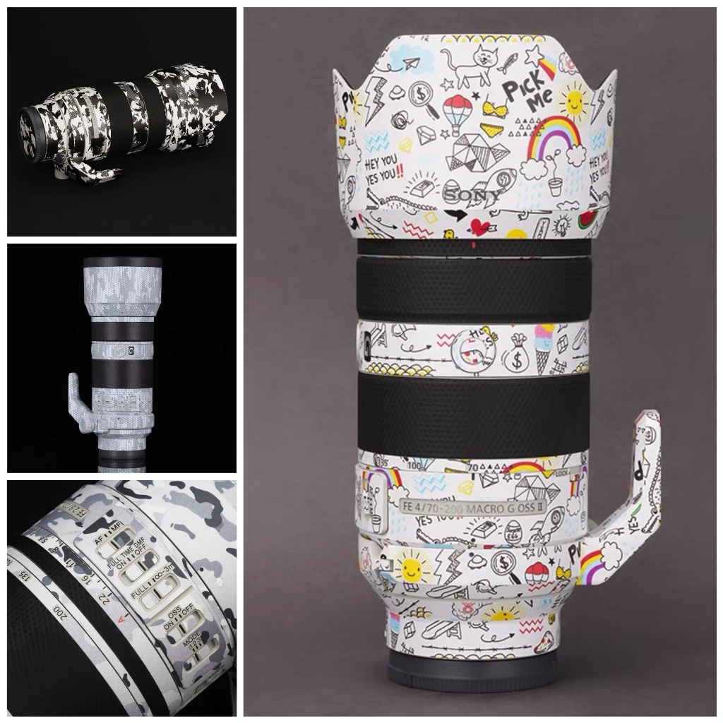 สติ๊กเกอร์และผิวหนัง 3M คุณภาพสูงสําหรับเลนส์ Sony, Sony 70-200 F4, Sony 70-200 F2.8 GM, 50-150
