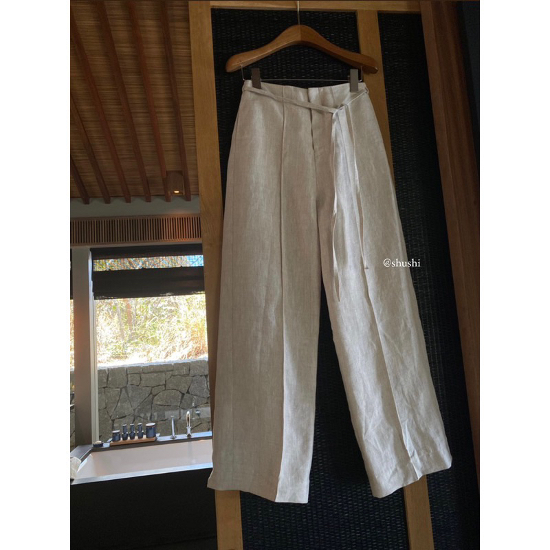 Lucas Pants - กางเกงผ้าลินินทรงหลวม (รูปถ่ายดั้งเดิม)