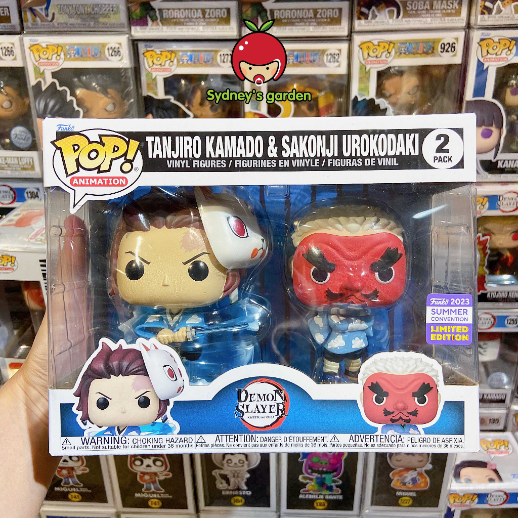 Funko Pop DEMON SLAYER / KIMETSU NO YAIBA - TANJIRO & SAKONJ (2-PACK) (SDCC2023 - SHARED)