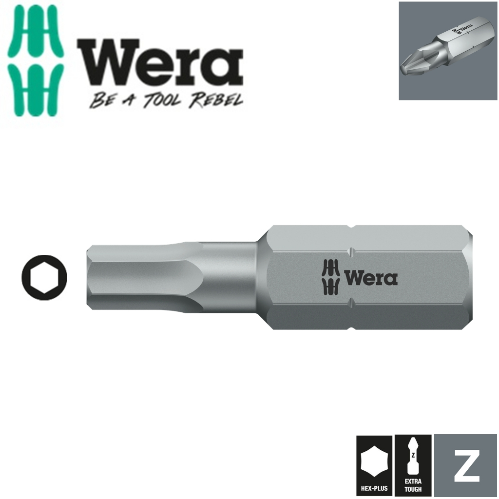 Wera 10mm 840/1 Z Hex-Plus SW 10,0 x 25 mm Wera 05056340001 ยาว25มม