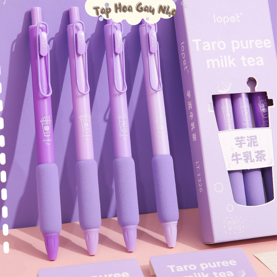 Lopet LP-1326 TARO PUREE MILK TEA ปากกาเจล [taphoagaunho]