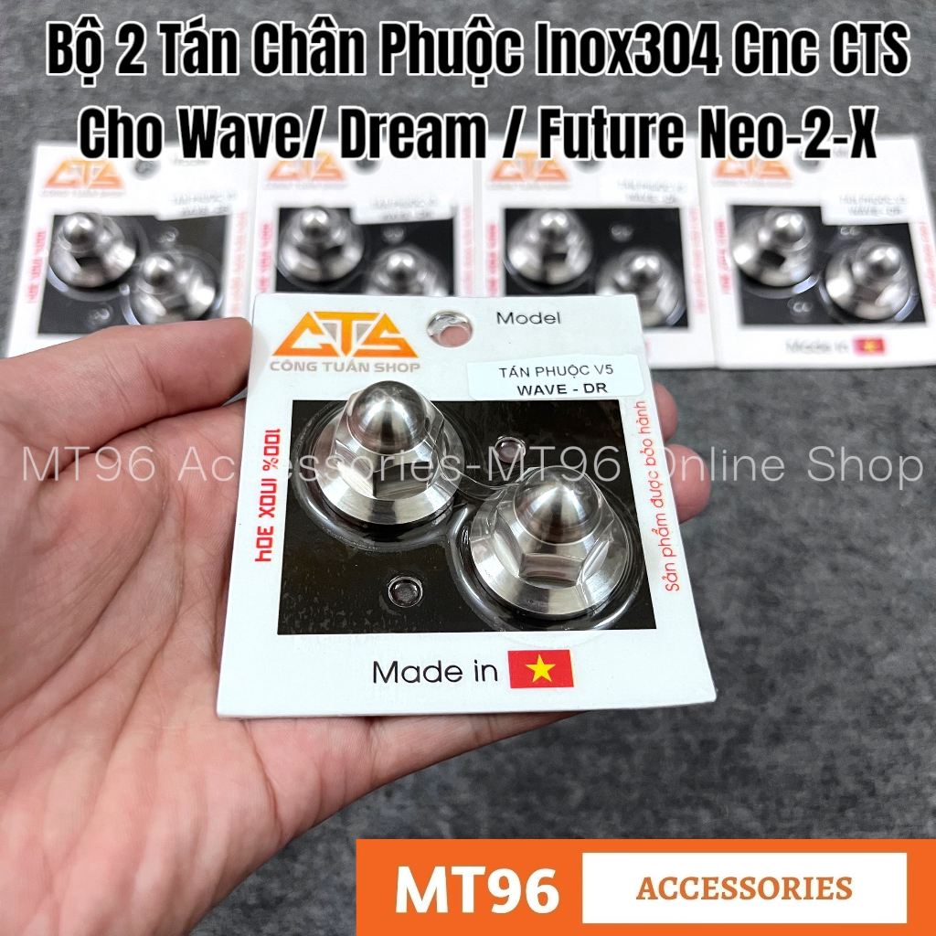 ชุดเปลือกขาส้อมสแตนเลส Cnc V5 CTS 2 ชิ้นติดตั้งด้วย Wave, Dream, Future Neo, Future 2 (X), Future 110