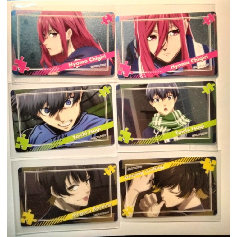 (มีจําหน่าย) การ์ดปิด Anime Blue Lock char Bachira, Nagi, Isagi, Sae, Chigiri