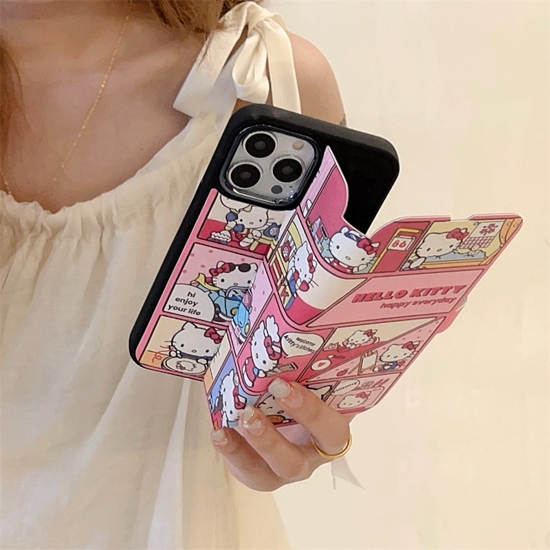 Hello Kitty VS2 Leather Case iPhone 13/13 Pro - 13 Pro Max - 14 Pro Max