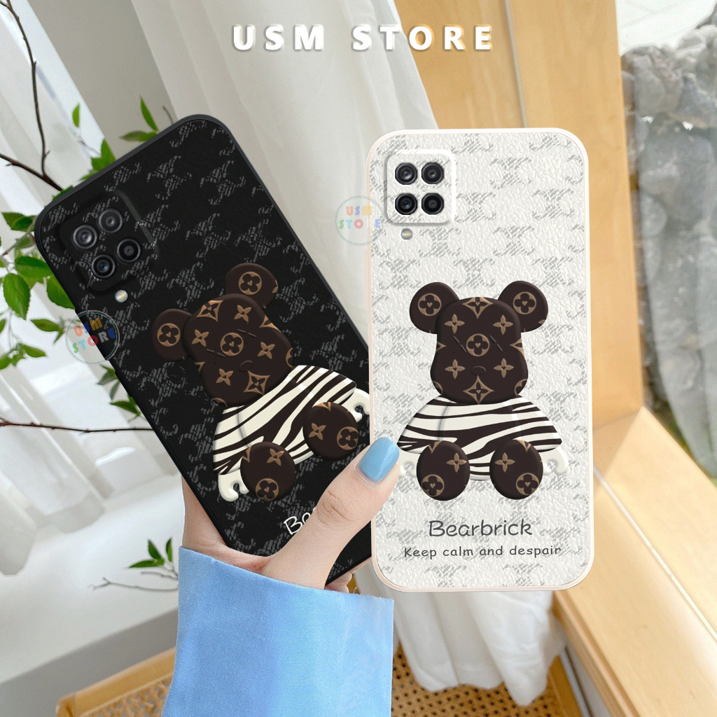 เคส Samsung A12 / A125 / M1 / F12 / A22 / M22 / M32 / F42 / A22S /M33 /F22 TPU ขอบเหลี่ยม ทรง Bearbr