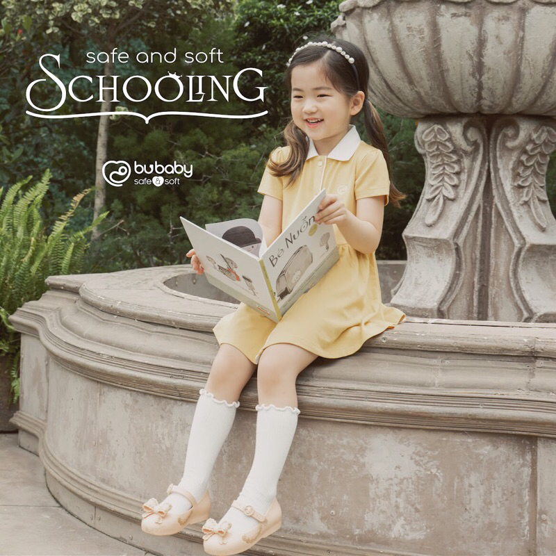 ชุดเดรสแขนสั้นคอปกโปโลกระดุมกลาง - Pnnie BPN5303SN