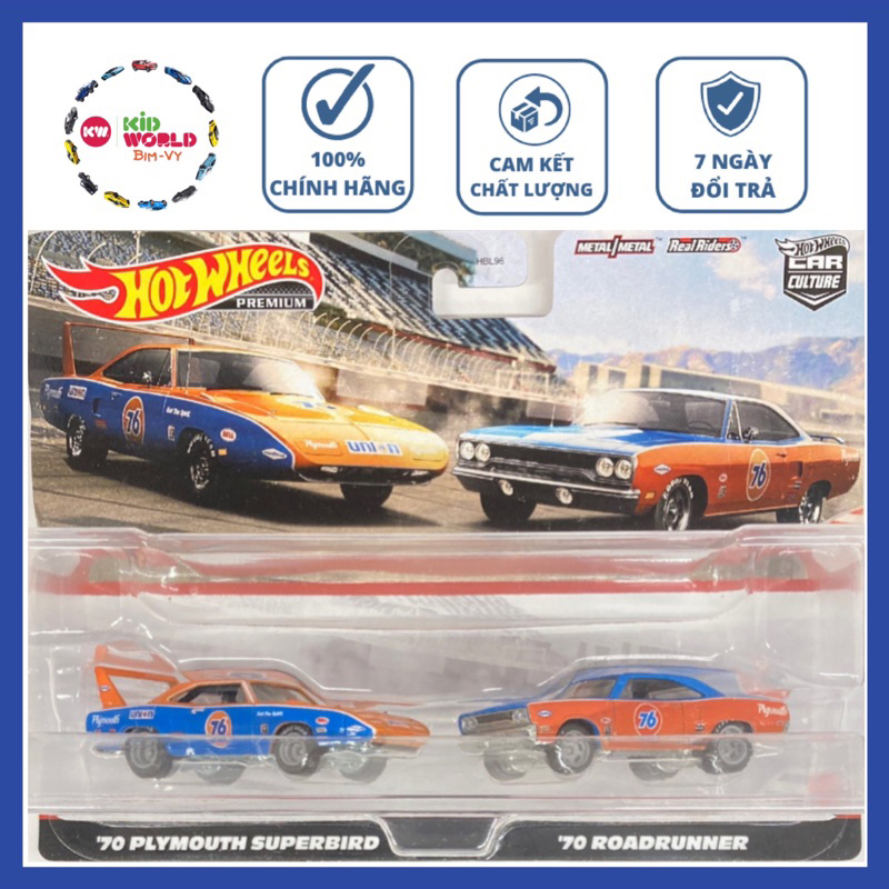 Hot Wheels Premium Car Culture Team Transport Pack 70 Plymouth Superbird Roadrunner HCY76 รุ่น Car ล