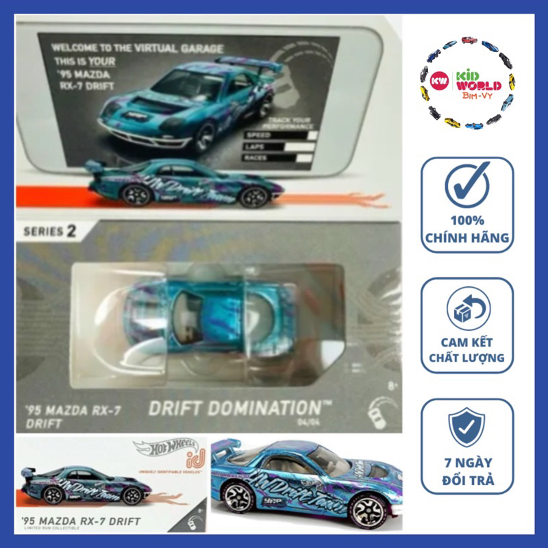 Hot Wheels ID Series 2 95 Mazda RX-7 Drift HBG18 รถโมเดล