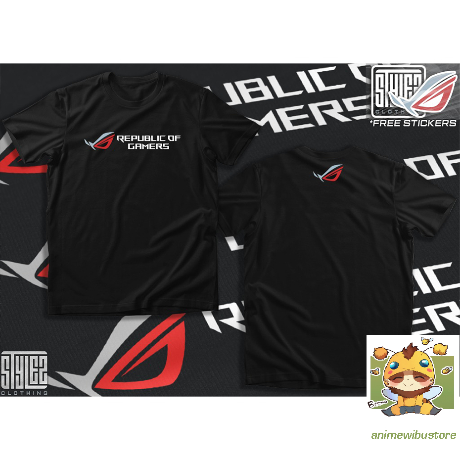 เสื้อยืด ASUS ROG REPUBLIC OF GAMERS ราคาถูกมาก