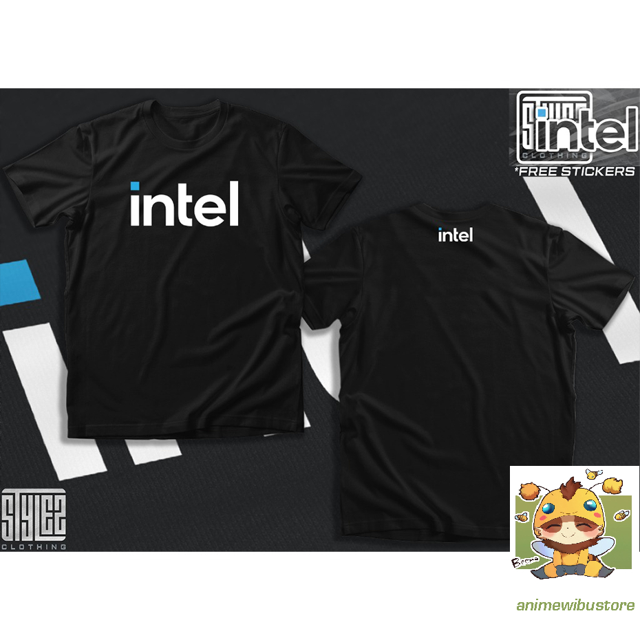 เสื้อยืด INTEL LOGO PRINT FASHION APPAREL คุณภาพดีมาก ราคาถูก