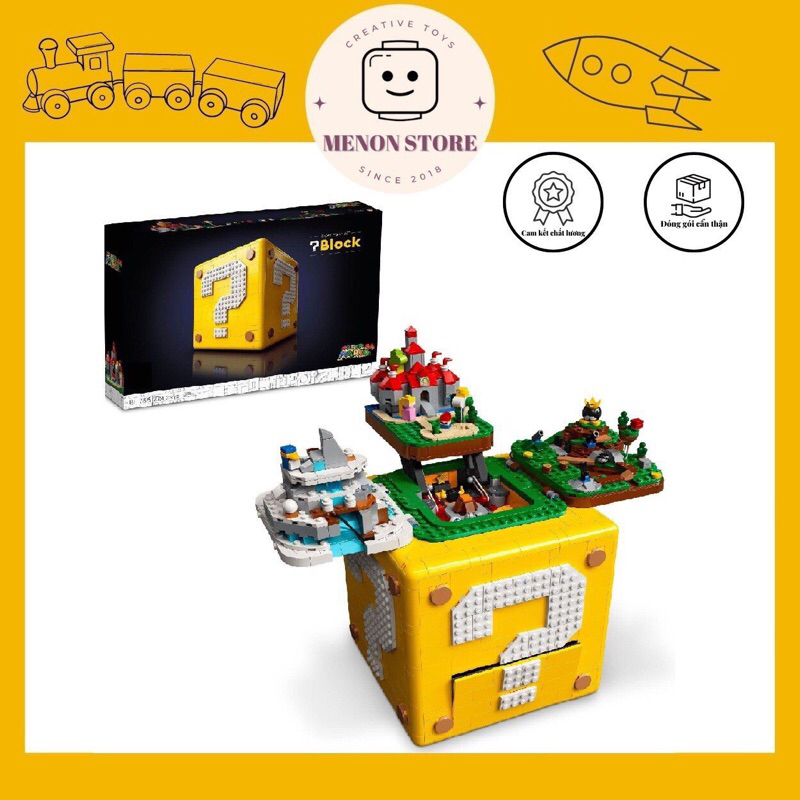 ของเล่นประกอบซูเปอร์มาริโอ 1100 99002 50069 71395 กล่องมาร์คคําถาม มาริ 64 กล่อง - ปริศนาอัจฉริยะ