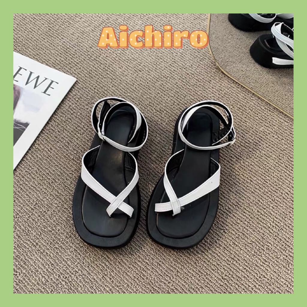 YZGE FASHION รองเท้าแตะสายคาดบาง พื้นนุ่ม 2p เบา G136