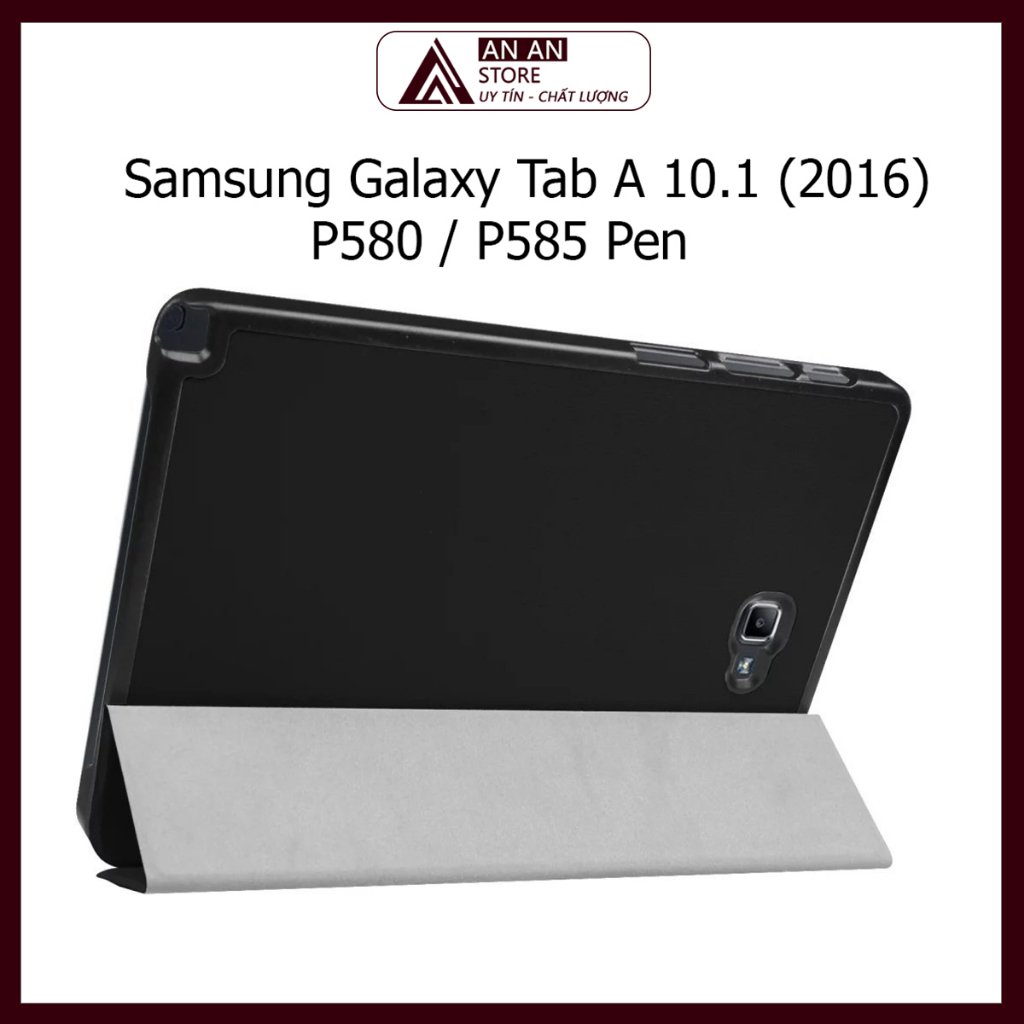 Samsung Galaxy Tab A 10.1 (2016🌹 P580 / P585 เคสหนังสําหรับปากกาแท ็ บเล ็ ตรองรับฝาครอบอัจฉริยะ