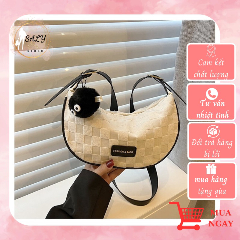 กระเป๋าสะพายสุดฮอต ทรงเกี๊ยว SALY STORE รหัส HT025