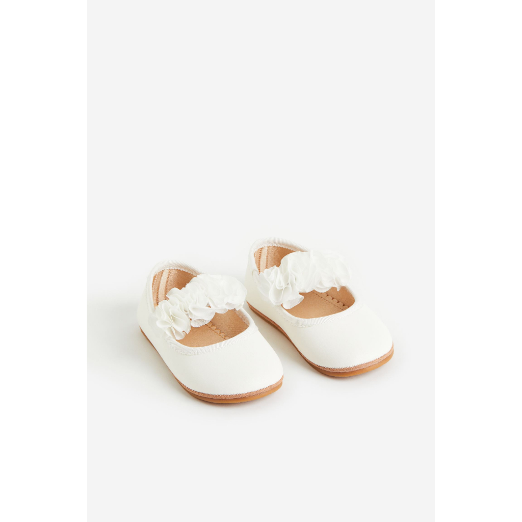 [HM Auth] รองเท้าตุ๊กตา Baby Girl สีขาว (นําเข้าจาก US)