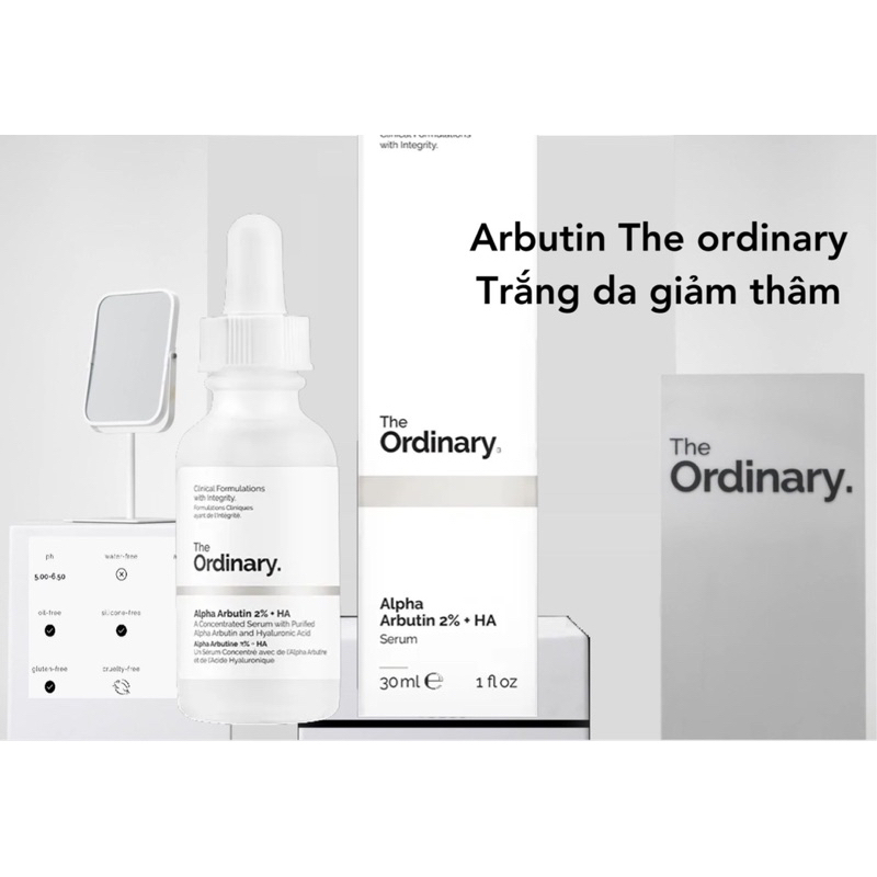 Alpha Arbutin T e Ordinary Serum ปรับผิวให ้ กระจ ่ างใส ลดจุดด ่ างดํา 30มล