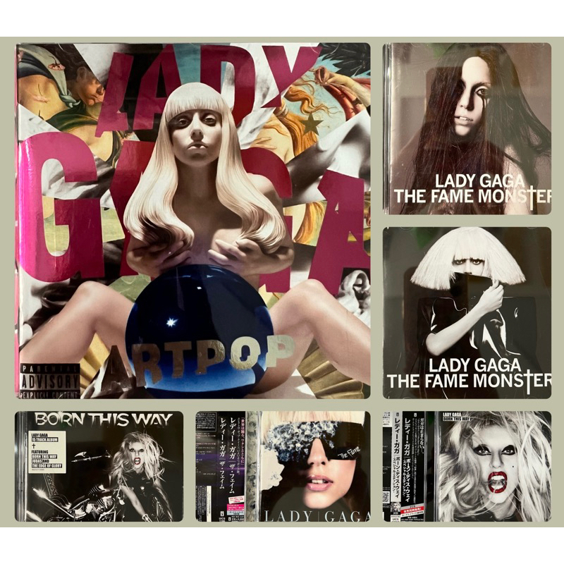 Cd ใช ้ - อัลบั ้ มของ LADY GAGA - The Fame Monster, The Fame, Born This Way, Artpop