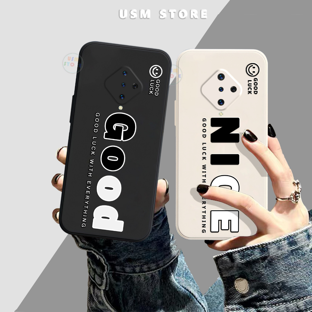 เคส Vivo S1 pro / X50 Lite TPU ยืดหยุ่น ขอบเหลี่ยม พิมพ์ NICE GOOD