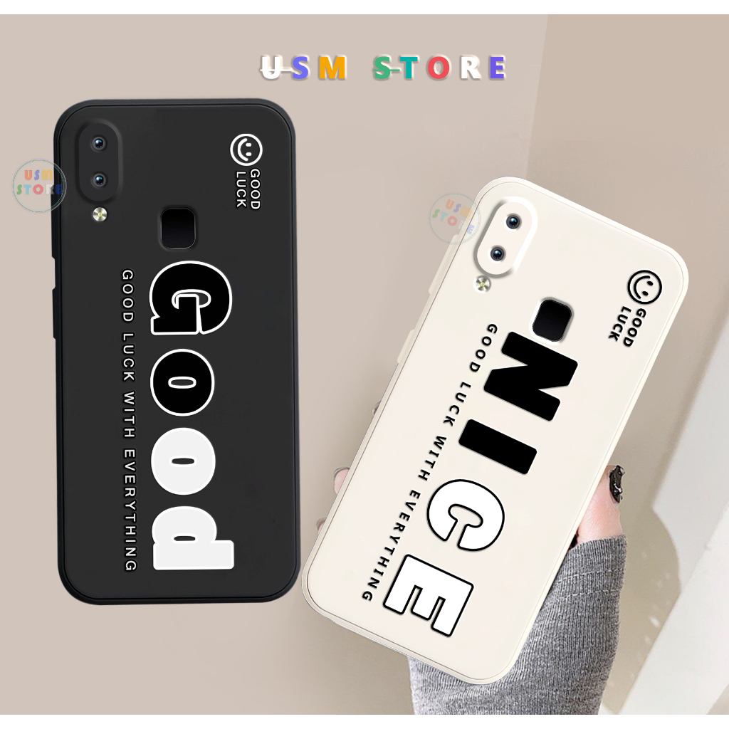 เคส Vivo V9/Y85/V9 Youth/Y89/Z3X/z1/z1i/z1 Lite TPU ยืดหยุ่น ขอบเหลี่ยม พิมพ์ NICE GOOD