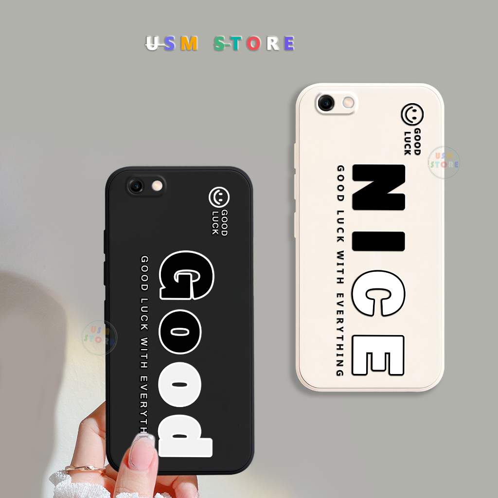 เคส Vivo Y55 / Y55S / Y55L TPU ยืดหยุ่น ขอบเหลี่ยม พิมพ์ NICE GOOD