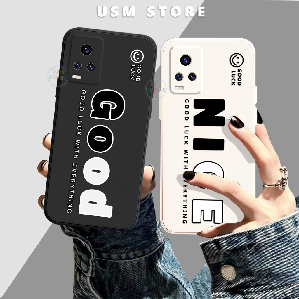 เคส Vivo V20 / V21-4G/5G TPU ยืดหยุ่น ขอบเหลี่ยม พิมพ์ NICE GOOD