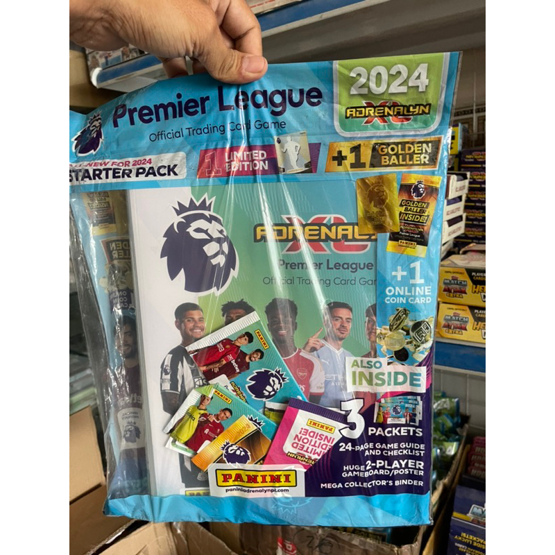 [Starter Pack ] Starter Pack Panini Adrenalyn XL Premier League 2024 23 / 24 Starter Pack Card Album ( อัลบั ้ มการ ์ ด )