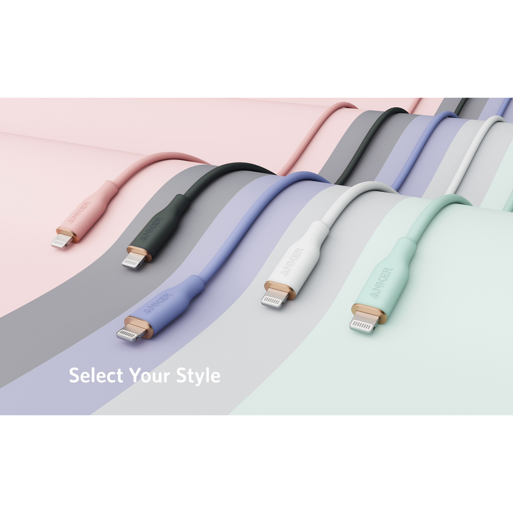 Anker Powerline Flow III A8662 C To L สายชาร์จโทรศัพท์ 0.9M