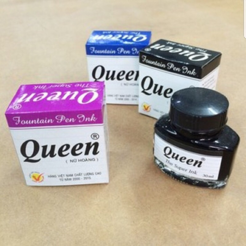 Queen liquid ink ขวดแก้วแท้ 30ml ขวดหมึก Queen คุณภาพสูง