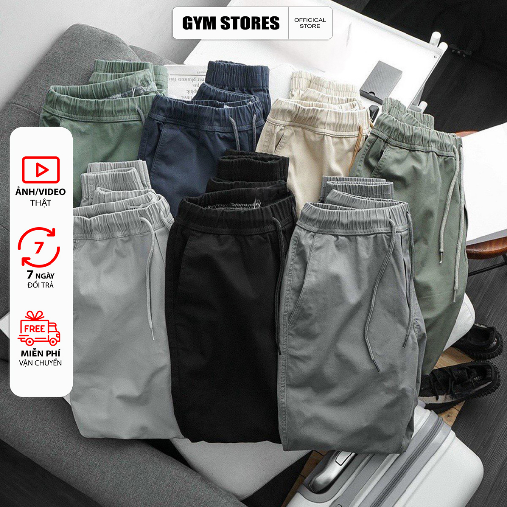 คุณภาพสูง STRETCH SPORTS KAKI JOGGER PANTS GYM สินค้าภายนอกผ้าแท้ ขนาด 28-42 JG02 GYM