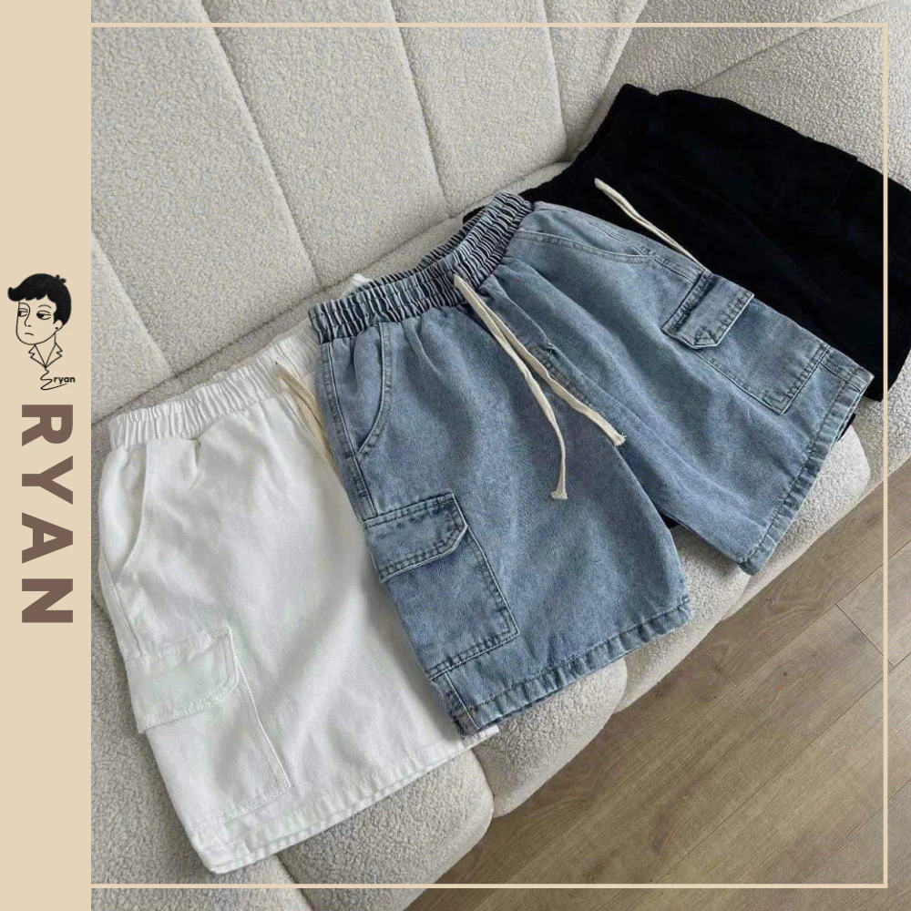 RYAN Pocket Jeans Shorts กางเกงยีนส์ขาสั้นผู้ชาย
