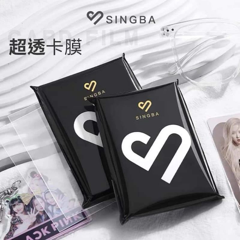 SINGBA Slevee แบบใส ใช้ใส่การ์ดและการ์ดไอดอลห่อ (50c/1 แพ็ค)
