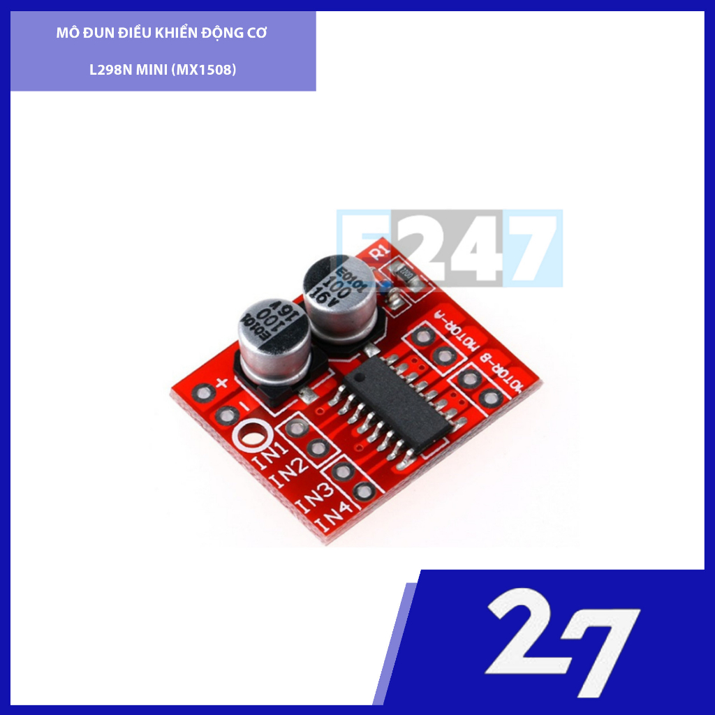 L298N โมดูลควบคุมมอเตอร์ขนาดเล็ก (MX1508)