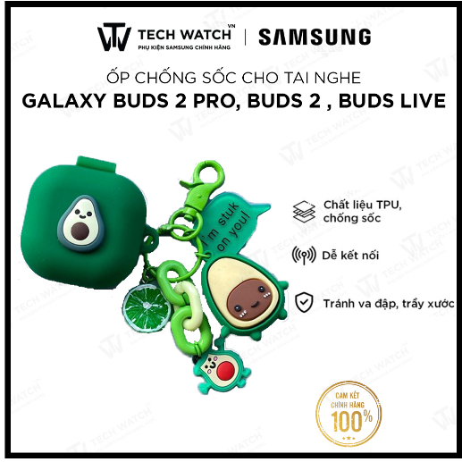 [ Cladding For Samsung Buds ] - เคสอะโวคาโดสําหรับ Samsung Galaxy Buds 2 Pro, Buds 2, Buds Pro, Buds Live หูฟัง