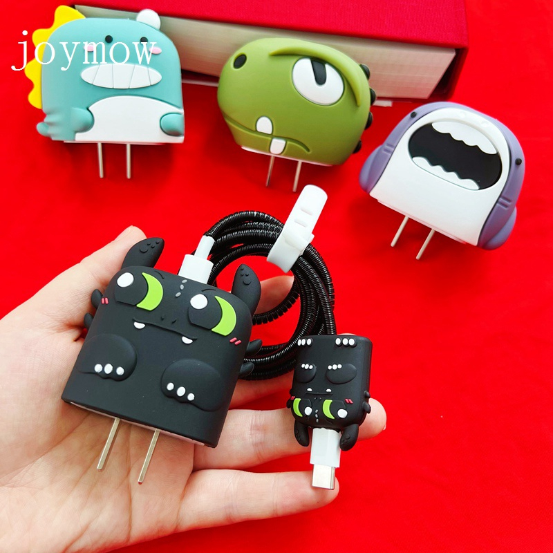 AK1SY Case/Case ปกป้องถ้วย, เครื่องชาร์จ, และเคสซิลิโคนลายการ์ตูนน่ารักสําหรับ iPhone 18W/20W Charge