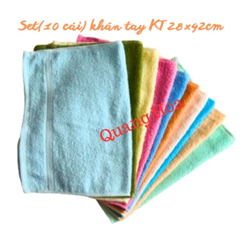 10 HHC1 ผ้าเช็ดหน้า Rich Seal ทําจากผ้าฝ้าย ขนาด 28x42 ซม.
