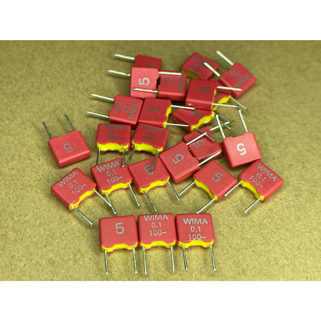 0.1uF 100V 5% Wima MKS2 คาปาซิเตอร์ 5mm