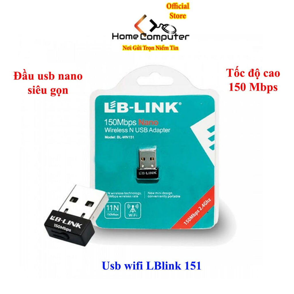 Usb wifi, usb wifi LBlink 151 nano wifi Receiver , 150Mbps ตัวรับสัญญาณ wifi ความเร ็ วสูงสําหรับ PC, แล ็ ปท ็ อป