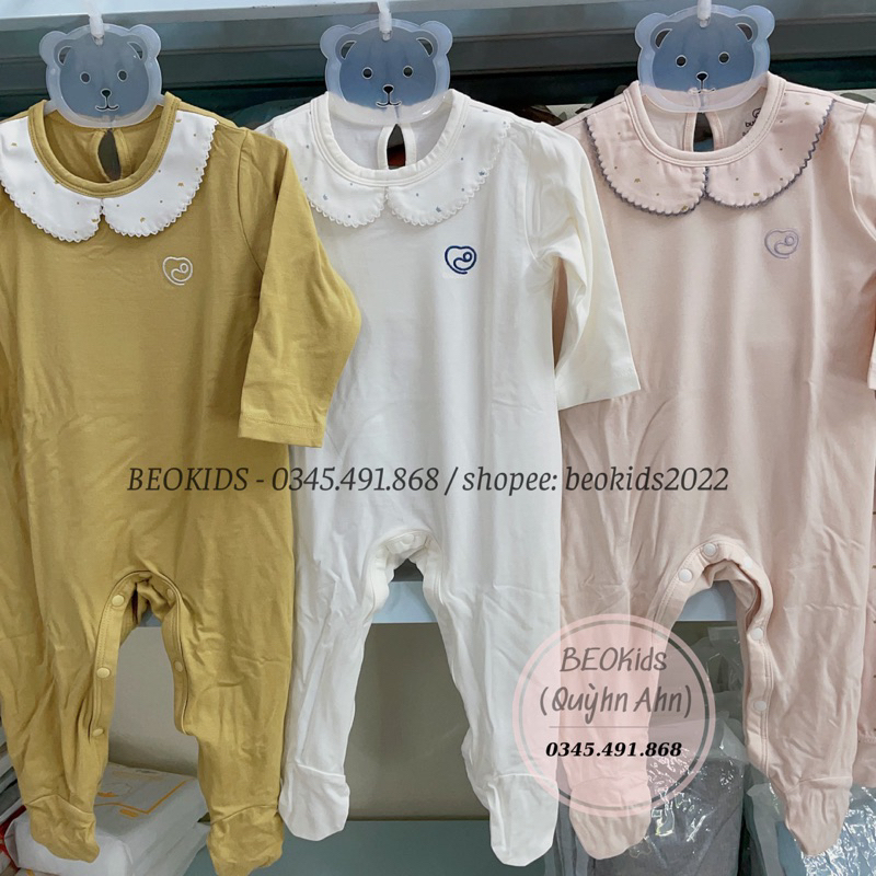 BUBABY 0m/9m - บอดี้สูทแขนยาวคอบัว BUBABY