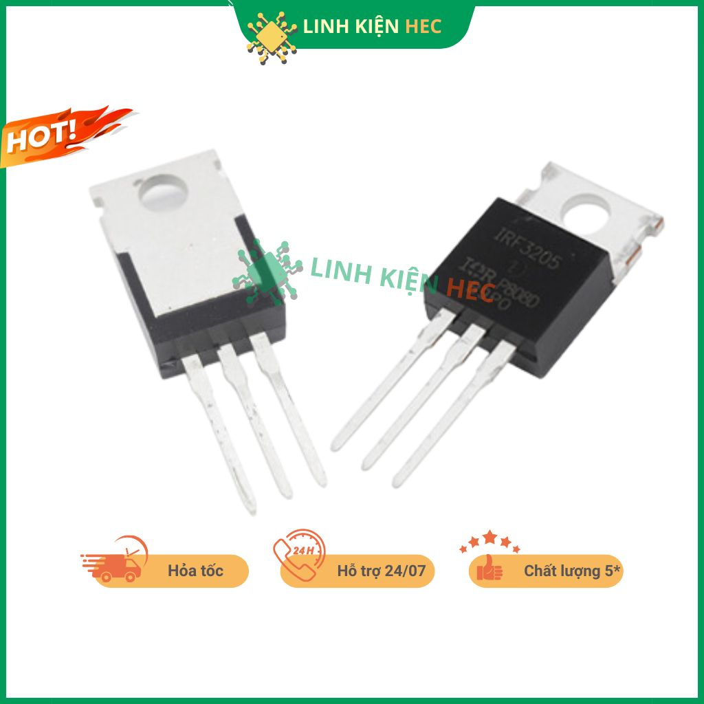 Irf3205 ทองแดงกลับ IR mosfet 55V 110A ส่วนประกอบไฟฟ้าแท้