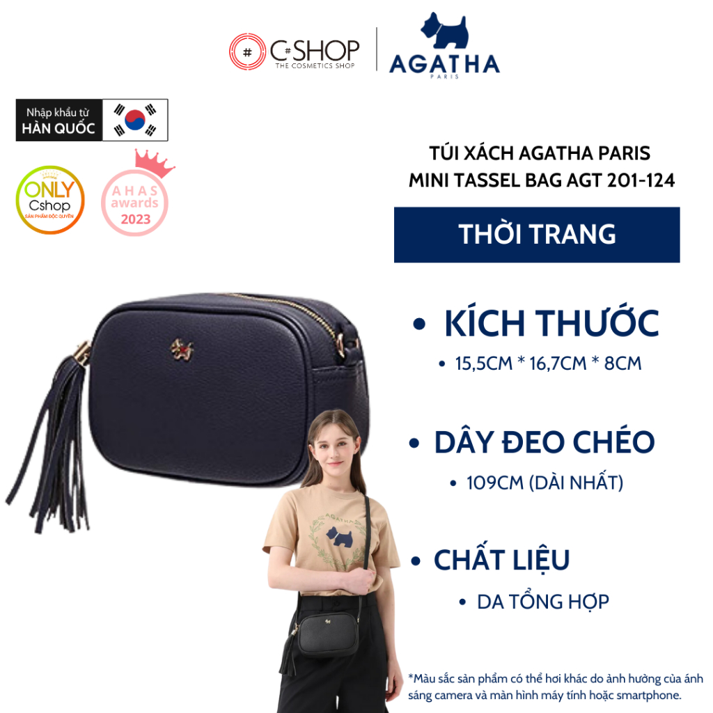 กระเป ๋ าถือสไตล ์ เกาหลี Agatha Paris Mini TACKLE Bag AGT201-124