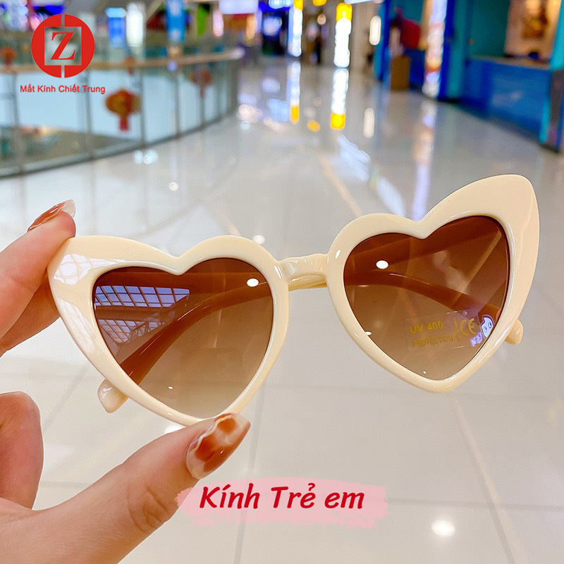 แว่นกันแดดสําหรับเด็ก ตั้งแต่ 10-25กก. รูปหัวใจน่ารัก รหัส H21008